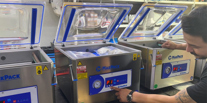 MakPack Çift Çene Dijital Ekranlı Vakum Makinesi