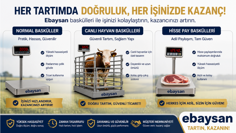 canlı hayvan baskülleri ve hisse pay baskülleri