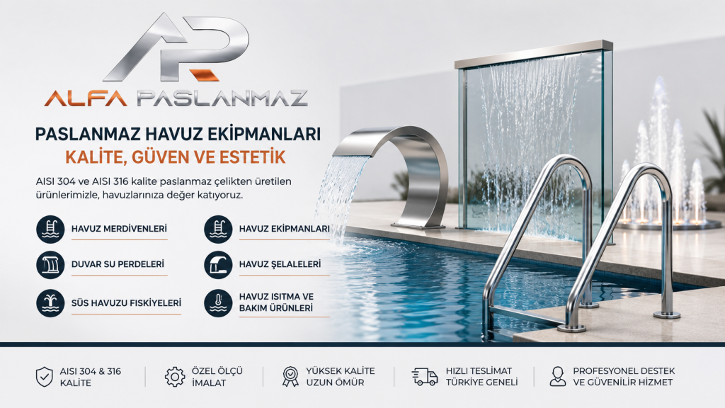 Alfa Paslanmaz | Paslanmaz Havuz Ekipmanları