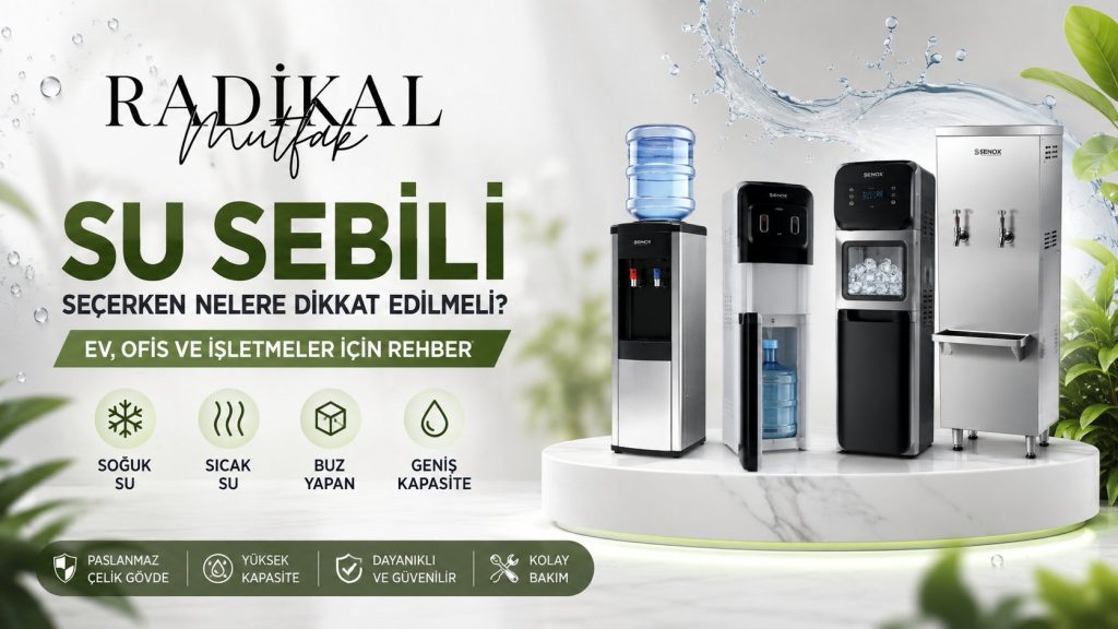 Su Sebili Seçerken Nelere Dikkat Edilmeli? Ev, Ofis ve İşletmeler İçin Su Sebili Rehberi